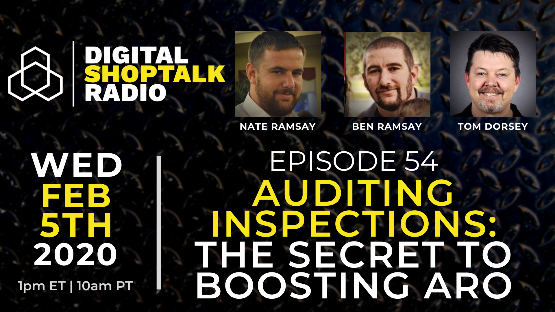 Ep.-54-Feb-5-3 Promotional Graphic Digital Shop Talk Radio Episode 54.