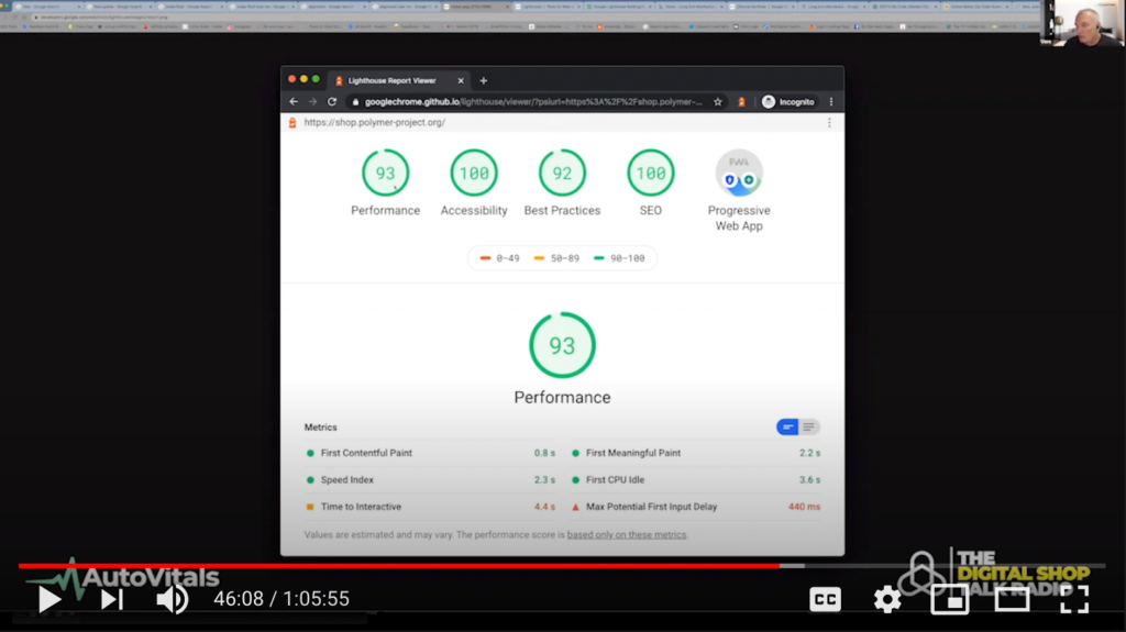 lighthouse Link to 46 minute timestamp.