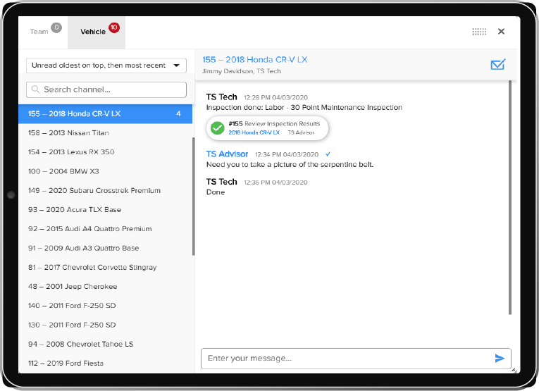 DVI Internal Chat Center.